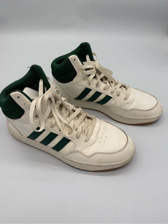 adidas Other - adidas hoop 3.0 mid basketball sneakers white and collegiate green